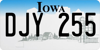 IA license plate DJY255