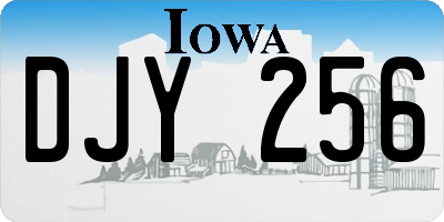 IA license plate DJY256