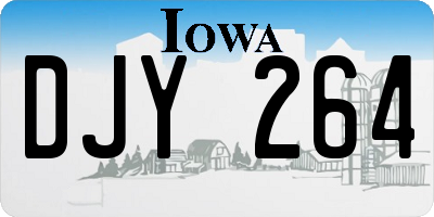 IA license plate DJY264