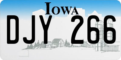 IA license plate DJY266