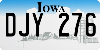 IA license plate DJY276