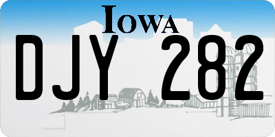 IA license plate DJY282