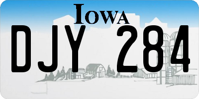 IA license plate DJY284