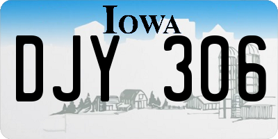 IA license plate DJY306