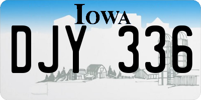 IA license plate DJY336