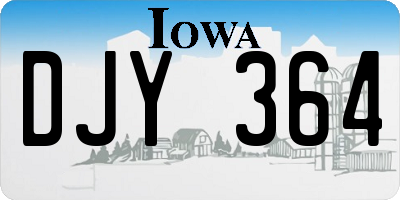 IA license plate DJY364
