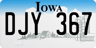 IA license plate DJY367