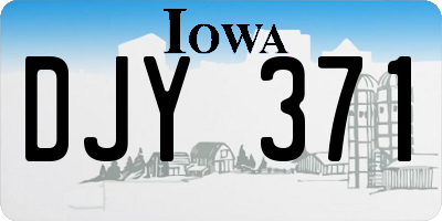 IA license plate DJY371
