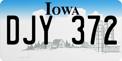 IA license plate DJY372