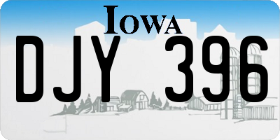 IA license plate DJY396