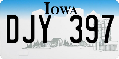 IA license plate DJY397