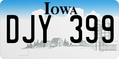 IA license plate DJY399