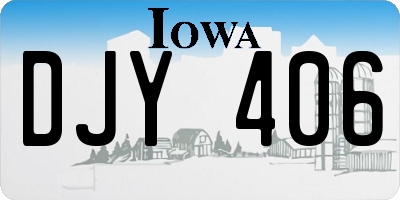 IA license plate DJY406