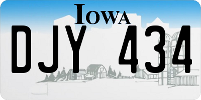 IA license plate DJY434
