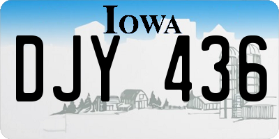 IA license plate DJY436