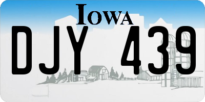 IA license plate DJY439