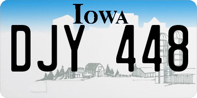 IA license plate DJY448