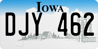 IA license plate DJY462