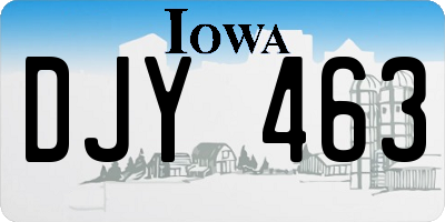 IA license plate DJY463