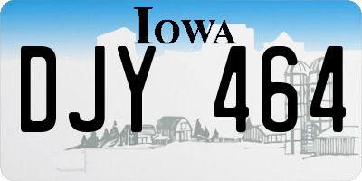 IA license plate DJY464