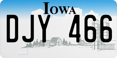 IA license plate DJY466