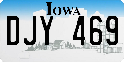 IA license plate DJY469