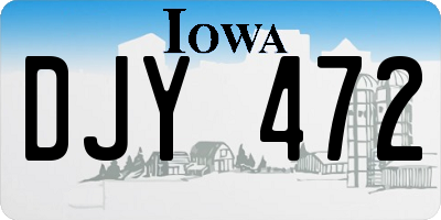 IA license plate DJY472