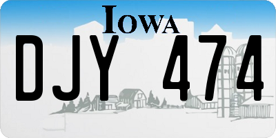 IA license plate DJY474