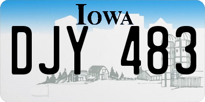 IA license plate DJY483