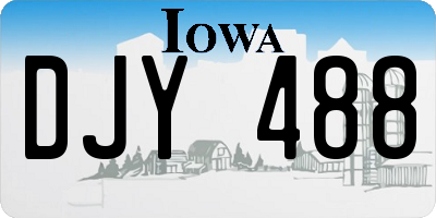 IA license plate DJY488