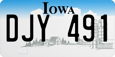 IA license plate DJY491
