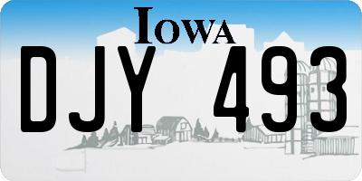 IA license plate DJY493