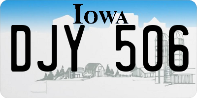 IA license plate DJY506