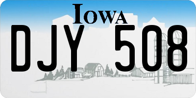 IA license plate DJY508