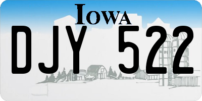 IA license plate DJY522