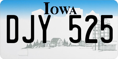 IA license plate DJY525