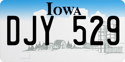 IA license plate DJY529