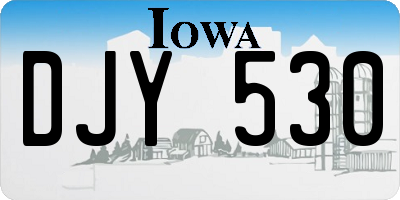 IA license plate DJY530