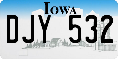 IA license plate DJY532