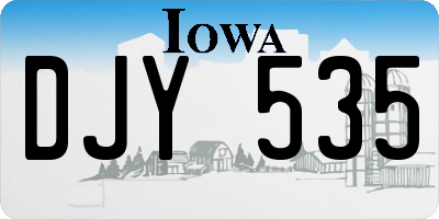 IA license plate DJY535