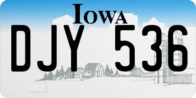 IA license plate DJY536