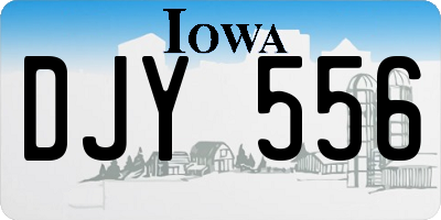 IA license plate DJY556
