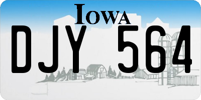 IA license plate DJY564