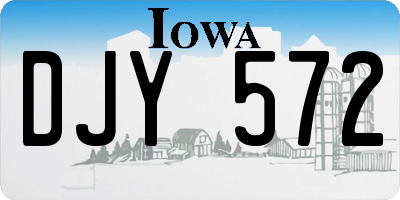 IA license plate DJY572