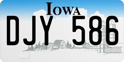 IA license plate DJY586