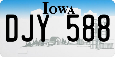 IA license plate DJY588