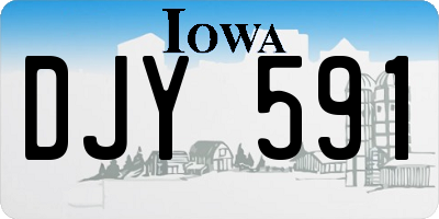 IA license plate DJY591