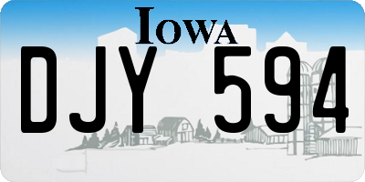 IA license plate DJY594
