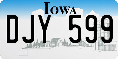 IA license plate DJY599
