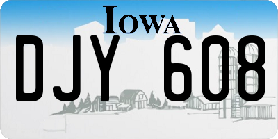 IA license plate DJY608